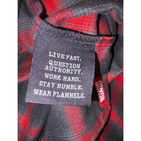Dixxon X Snap-On Limited Edition Men's  Red black Buffalo Plaid Flannel Large - Picture 7 of 12